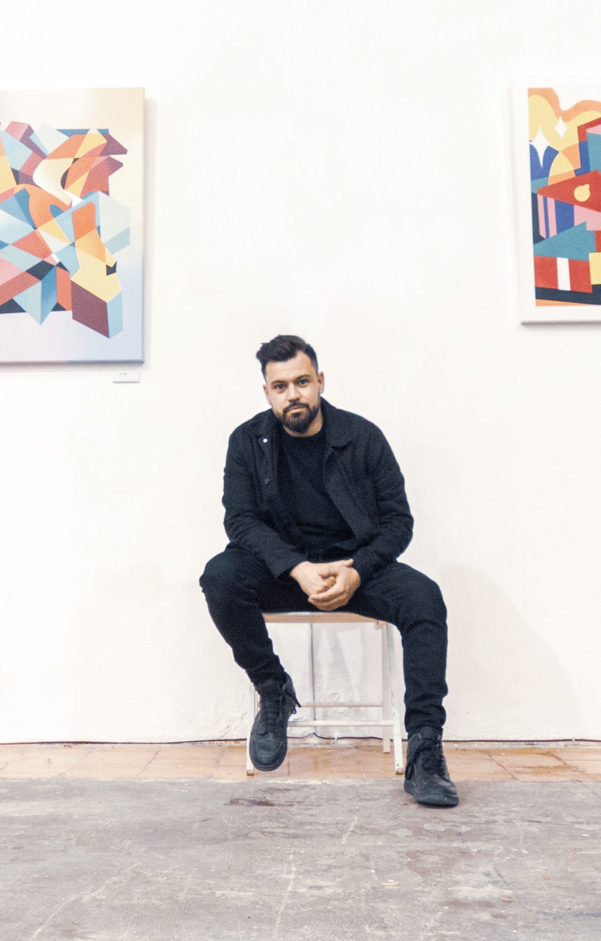 Portrait of Spanish urban artist Manuel Forner Hize